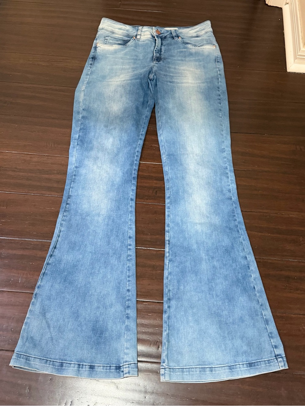 Patogê Brazilian Flare Jeans Light Wash Denim 44 - Picture 10 of 10